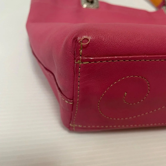 Brighton “JODI” Pink/Mauve Satchel/Tote Stitched Heart - Picture 8 of 12
